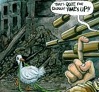08.01.09: Martin Rowson on Israel's three-hour ceasefire in Gaza.